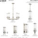 Hillcrest 3 Light 20 inch Brushed Nickel Outdoor Post Top Lantern