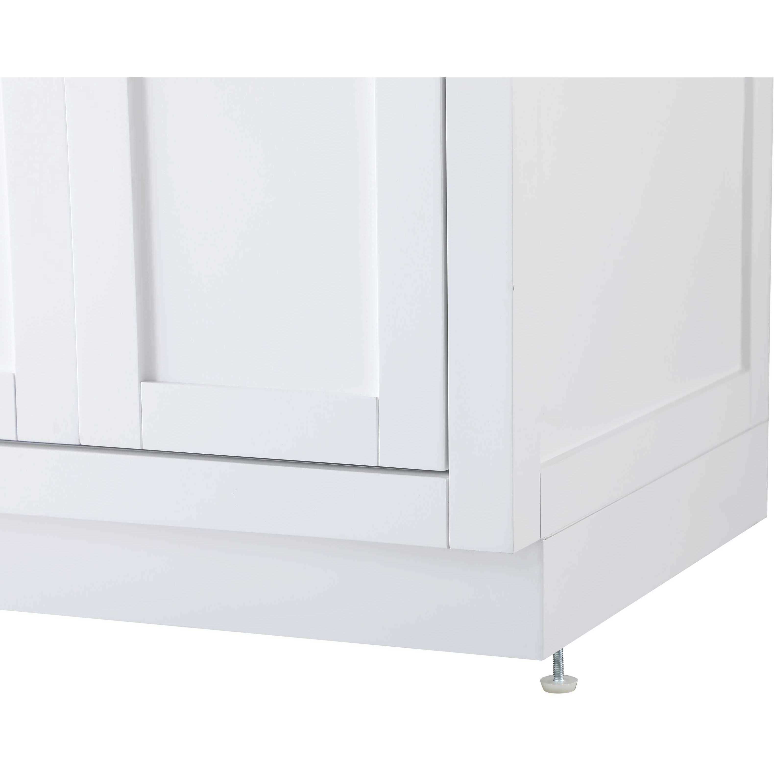 Alden 60 X 35 inch White Bathroom Vanity Cabinet