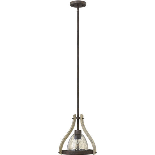 Middlefield LED 12 inch Iron Rust Mini-Pendant Ceiling Light