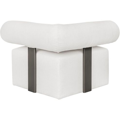 Bolster Back Java Black and Oyster White Outdoor Corner Sofa