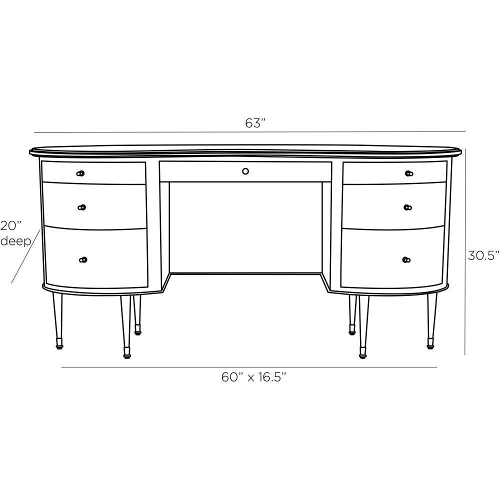 Pelham Ebony Desk