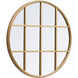 Motif 28 X 28 inch Brass Wall Mirror