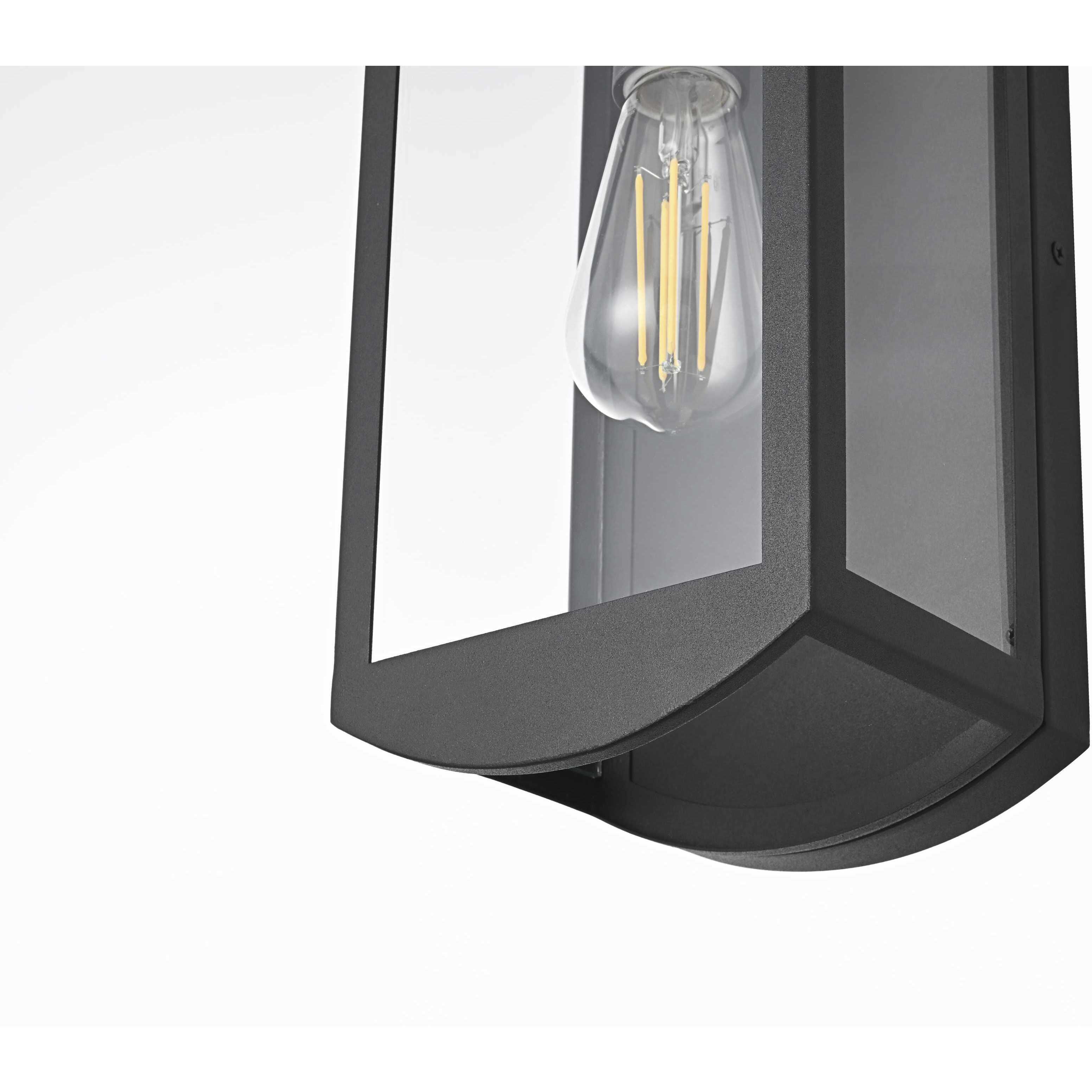 Miles 1 Light 14 inch Black Outdoor Wall Sconce