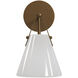Bronwen 1 Light 7 inch Antique Brass Bath Wall Sconce Wall Light