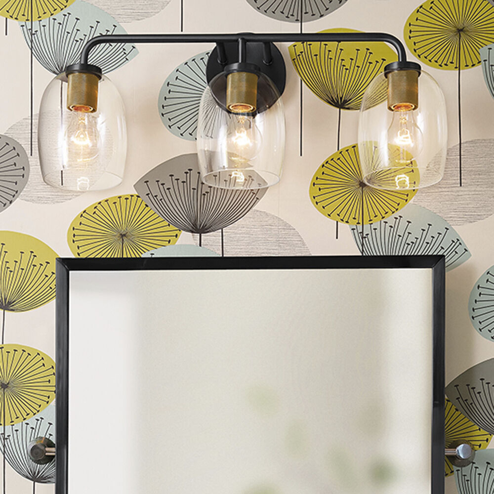 Percy LED 24 inch Black Bath Light Wall Light