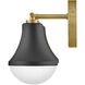 Haddie LED 24 inch Black Bath Light Wall Light