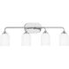Emile 4 Light 31 inch Chrome Wall Bath Fixture Wall Light