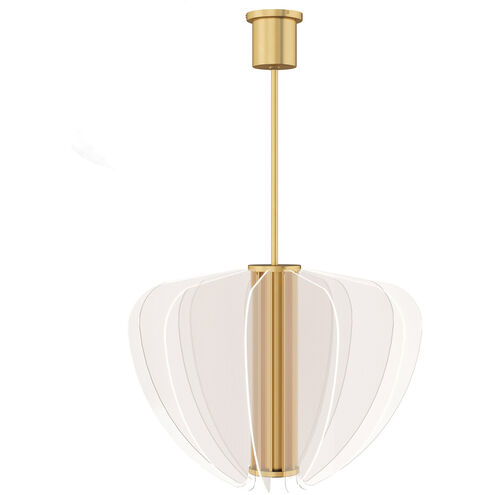 Sean Lavin Nyra LED 27.4 inch Plated Brass Chandelier Ceiling Light, Integrated LED