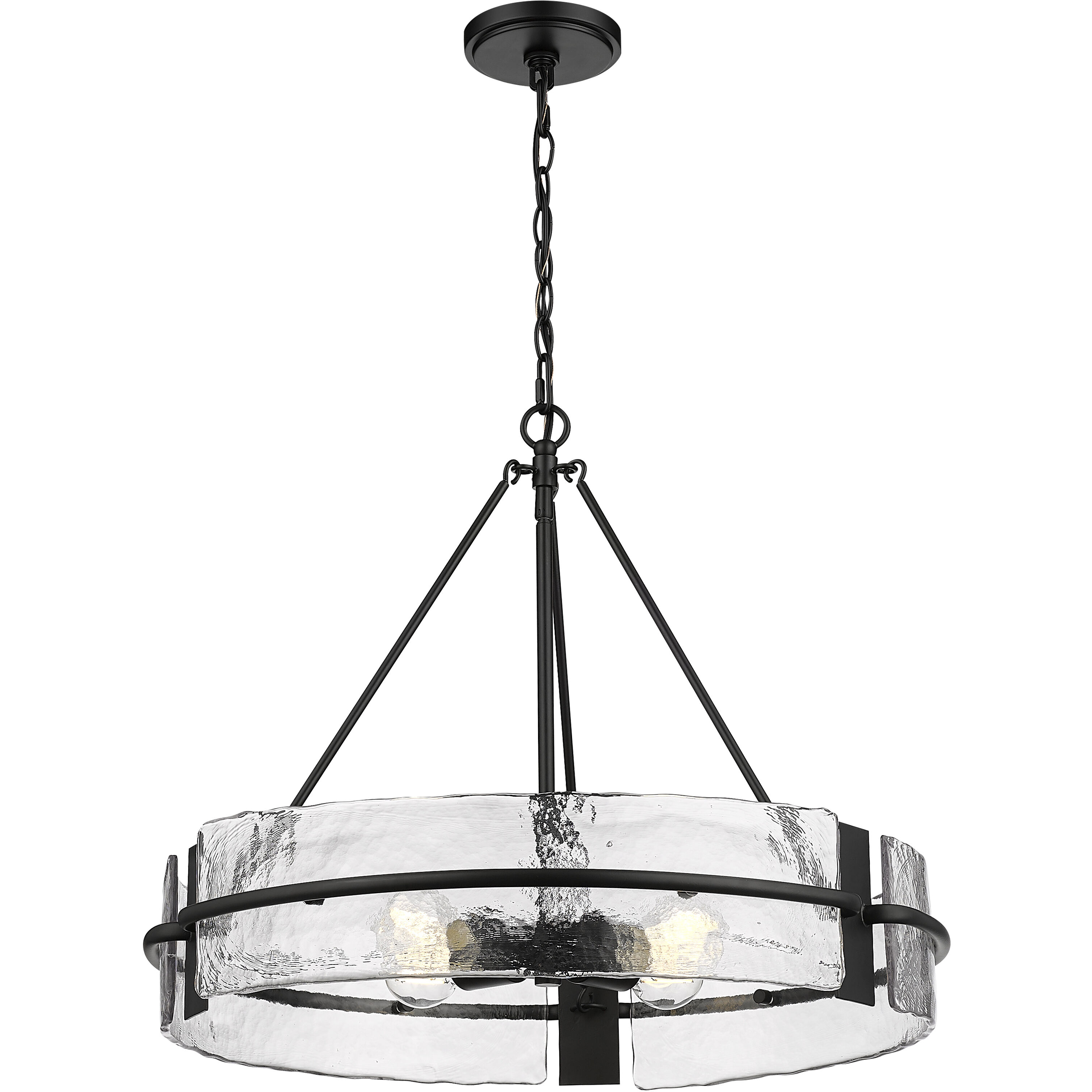 Rezi 4 Light 24 inch Matte Black Pendant Ceiling Light
