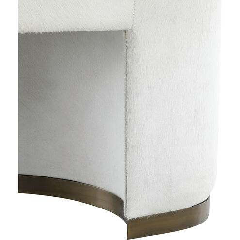 Lucius Antique Brass / Natural Ivory Hide Bench