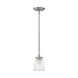 Bennett 1 Light 5.25 inch Polished Antique Nickel Bath Pendant Ceiling Light
