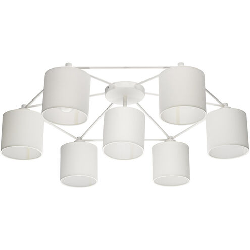 Staiti 7 Light 33 inch White Semi Flush Mount Ceiling Light