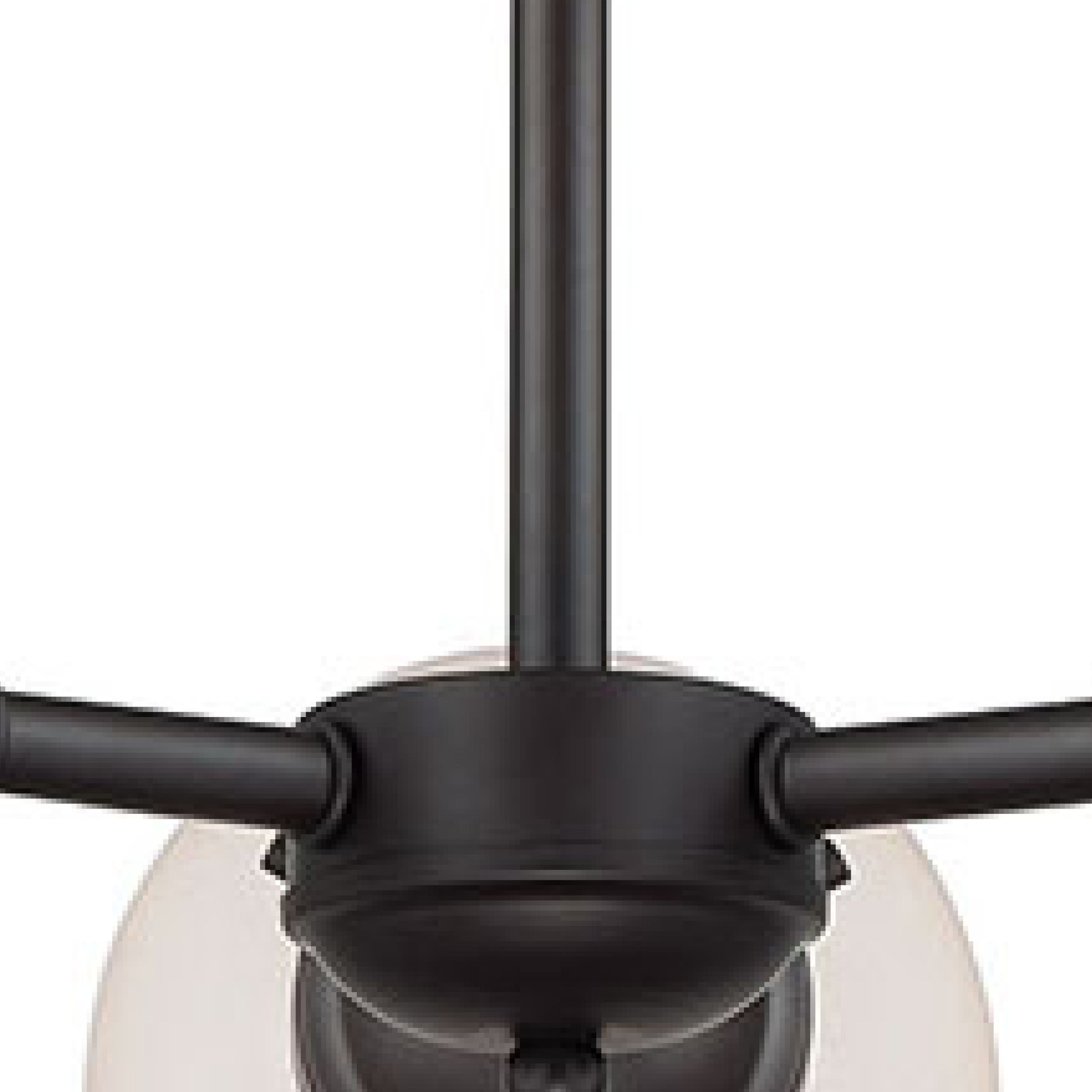 Beckett 3 Light 22 inch Oil Rubbed Bronze Chandelier Ceiling Light in White Glass