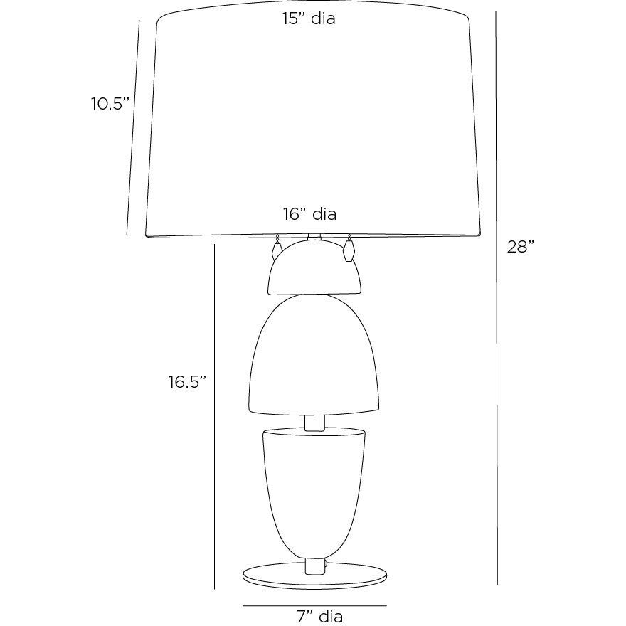 Comal 60 watt Sand Table Lamp Portable Light