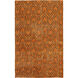 Zahra 132 X 96 inch Burnt Orange, Black Rug