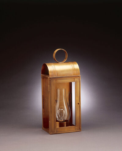 Livery 2 Light 18 inch Antique Copper Outdoor Wall Lantern in Clear Seedy Glass, No Chimney, Candelabra