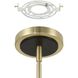 Sussex 4 Light 47.25 inch Champagne Gold and Black Linear Chandelier Ceiling Light