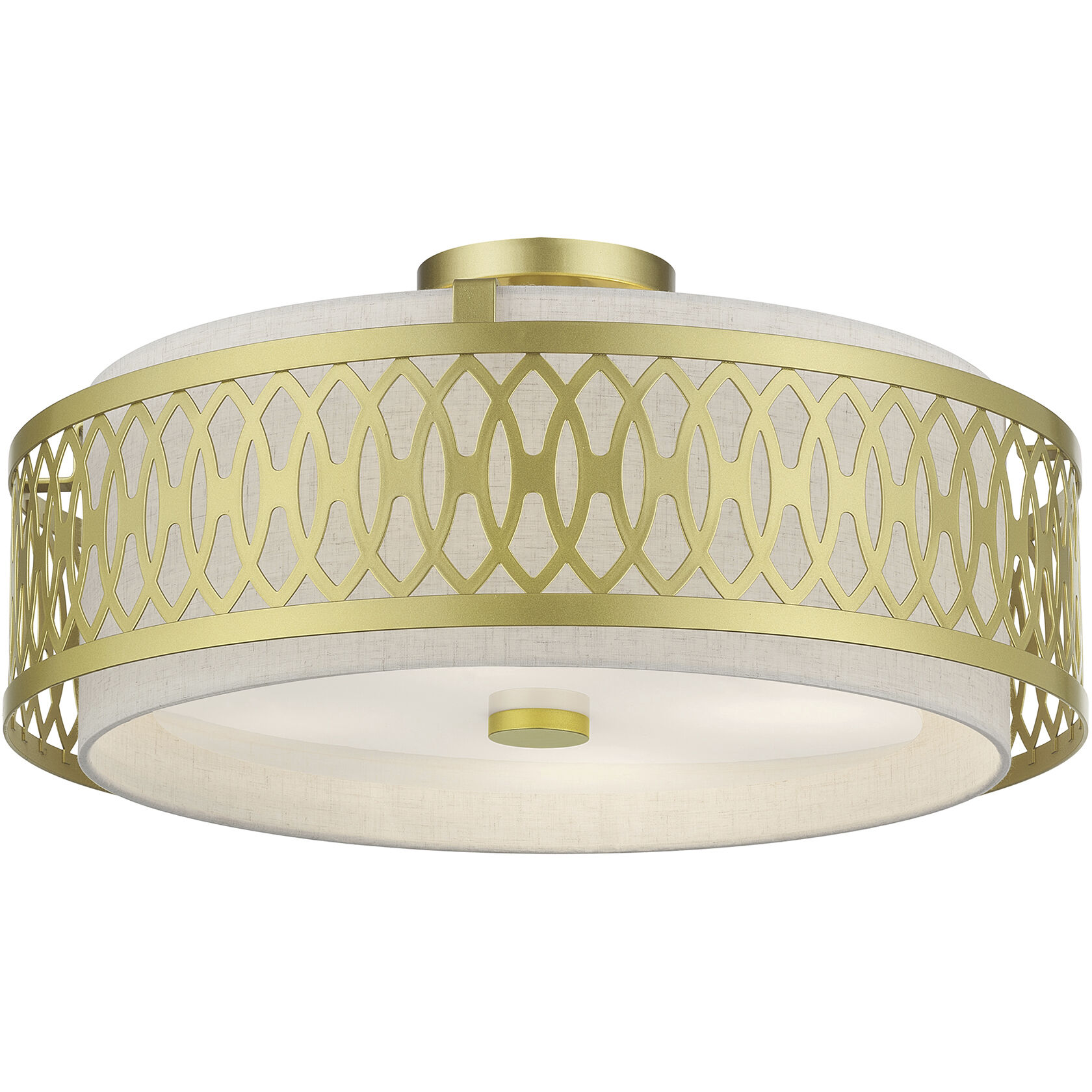 Vistaview 4 Light 21 inch Soft Gold Semi-Flush Ceiling Light