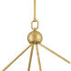 Leona 8 Light 49 inch Distressed Brass Chandelier Ceiling Light