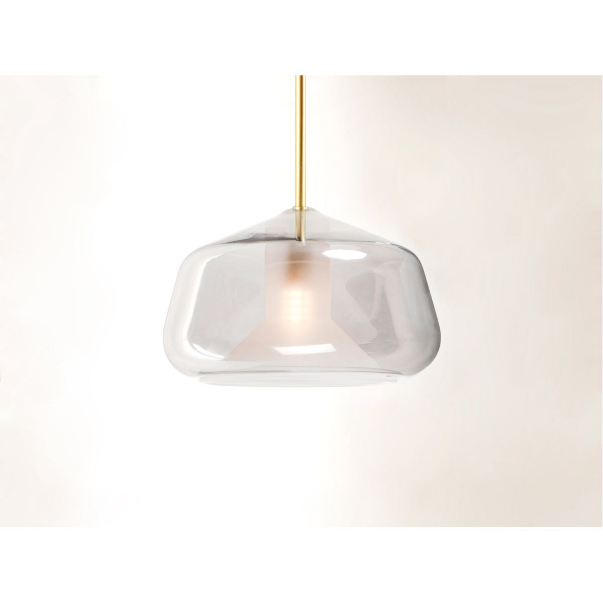 Deuce LED 7.75 inch Satin Brass Single Pendant Ceiling Light