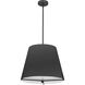 Preston 4 Light 19.25 inch Matte Black with Black Pendant Ceiling Light