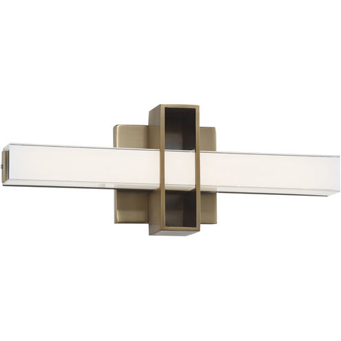 Major LED 16 inch Aged Brass Bath Light Wall Light