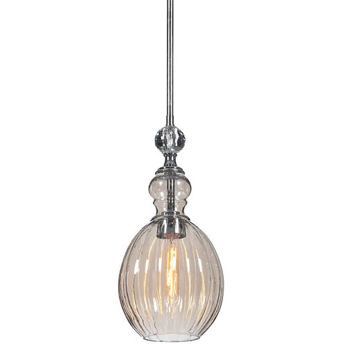 GiGi 1 Light 9 inch Chrome Mini Pendant Ceiling Light