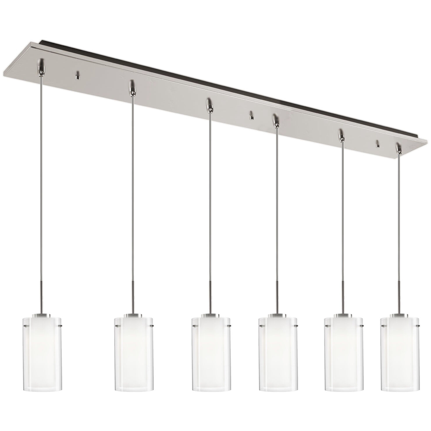 Verona Multi Pendant Ceiling Light in Brushed Nickel