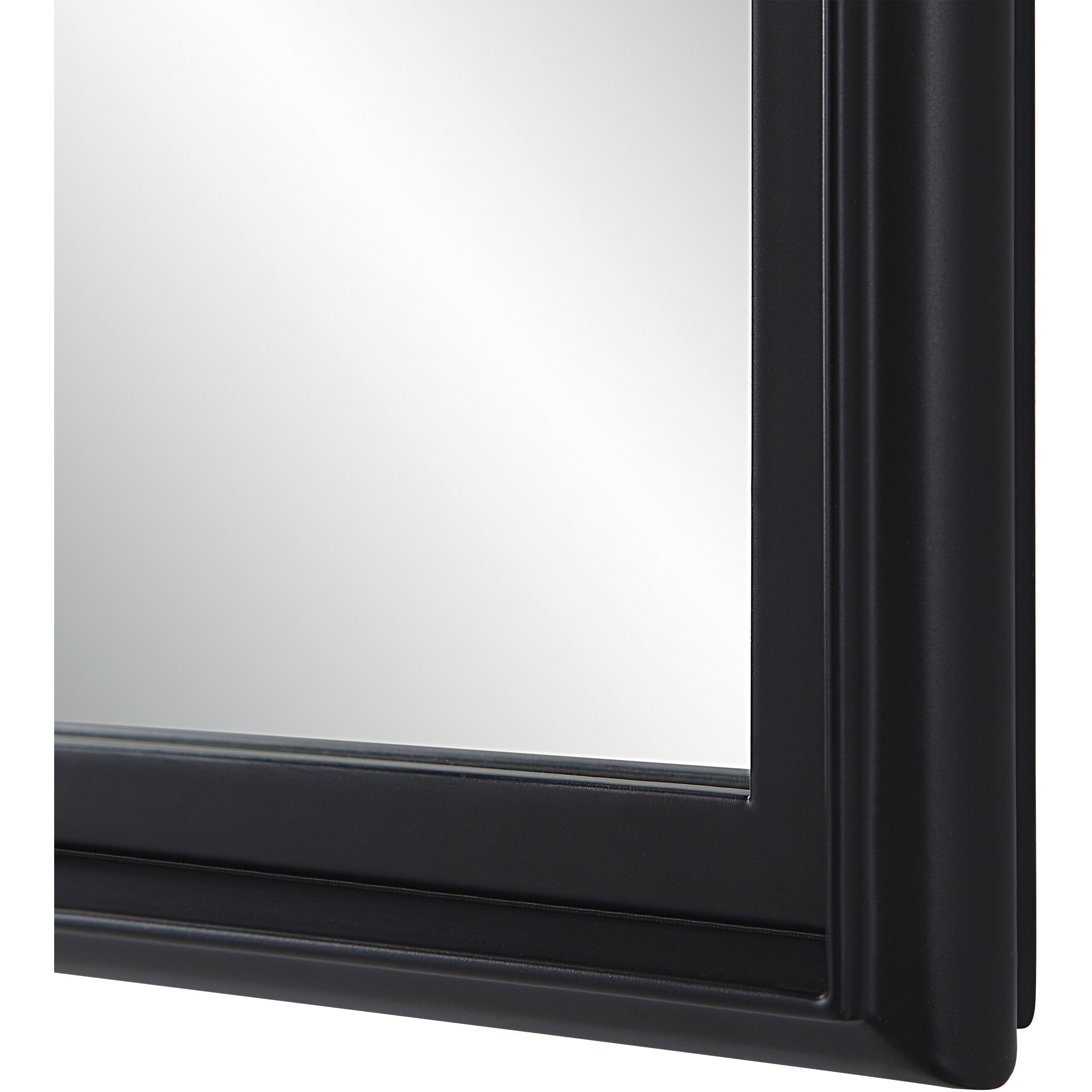 Lausanne 36 X 24 inch Matte Black Wall Mirror