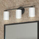 Replay 3 Light 22 inch Black Bath Vanity Wall Light