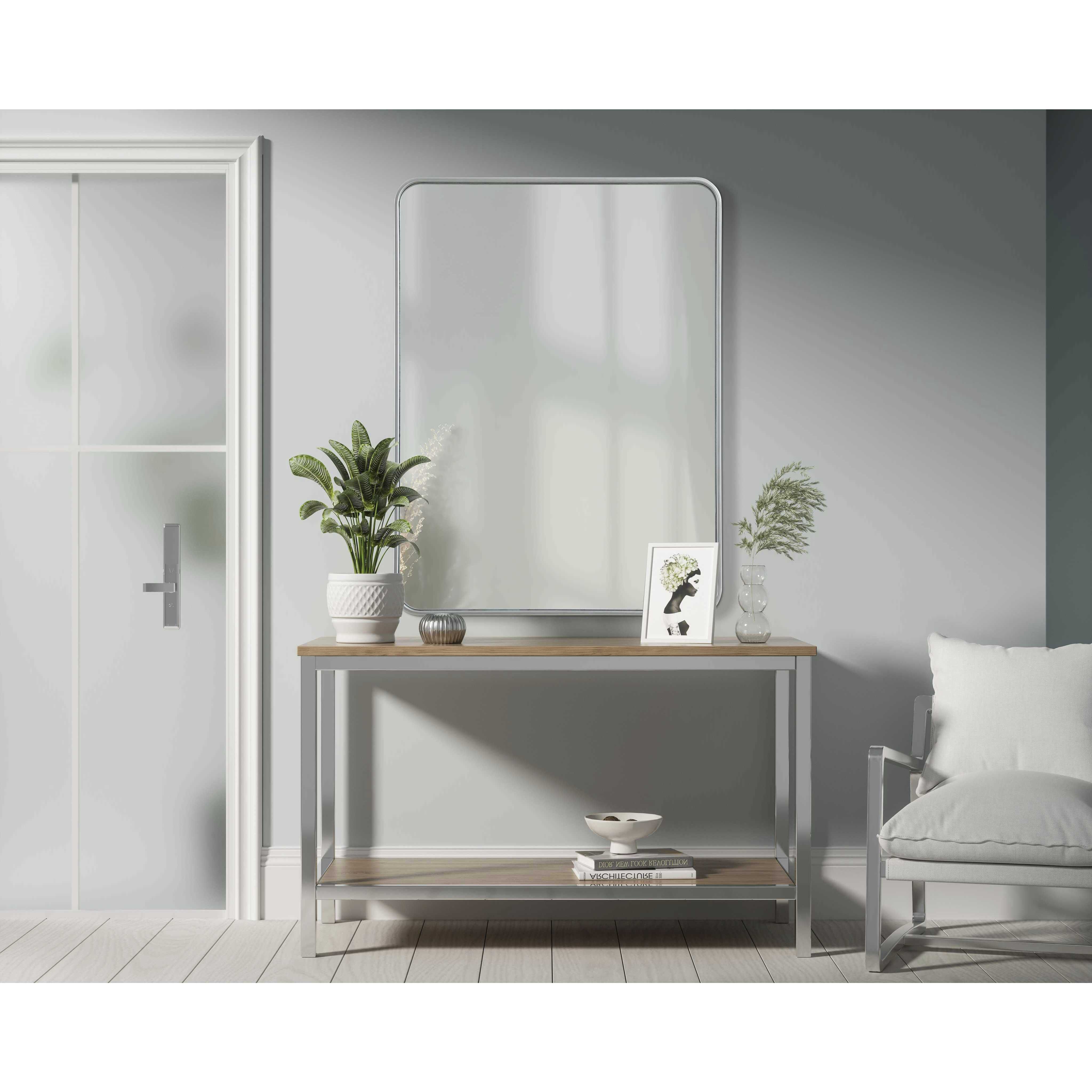 Remy 40 X 30 inch Silver Mirror