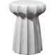 Oyster 19 X 13 inch Grey Side Table