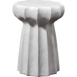 Oyster 19 X 13 inch Grey Side Table