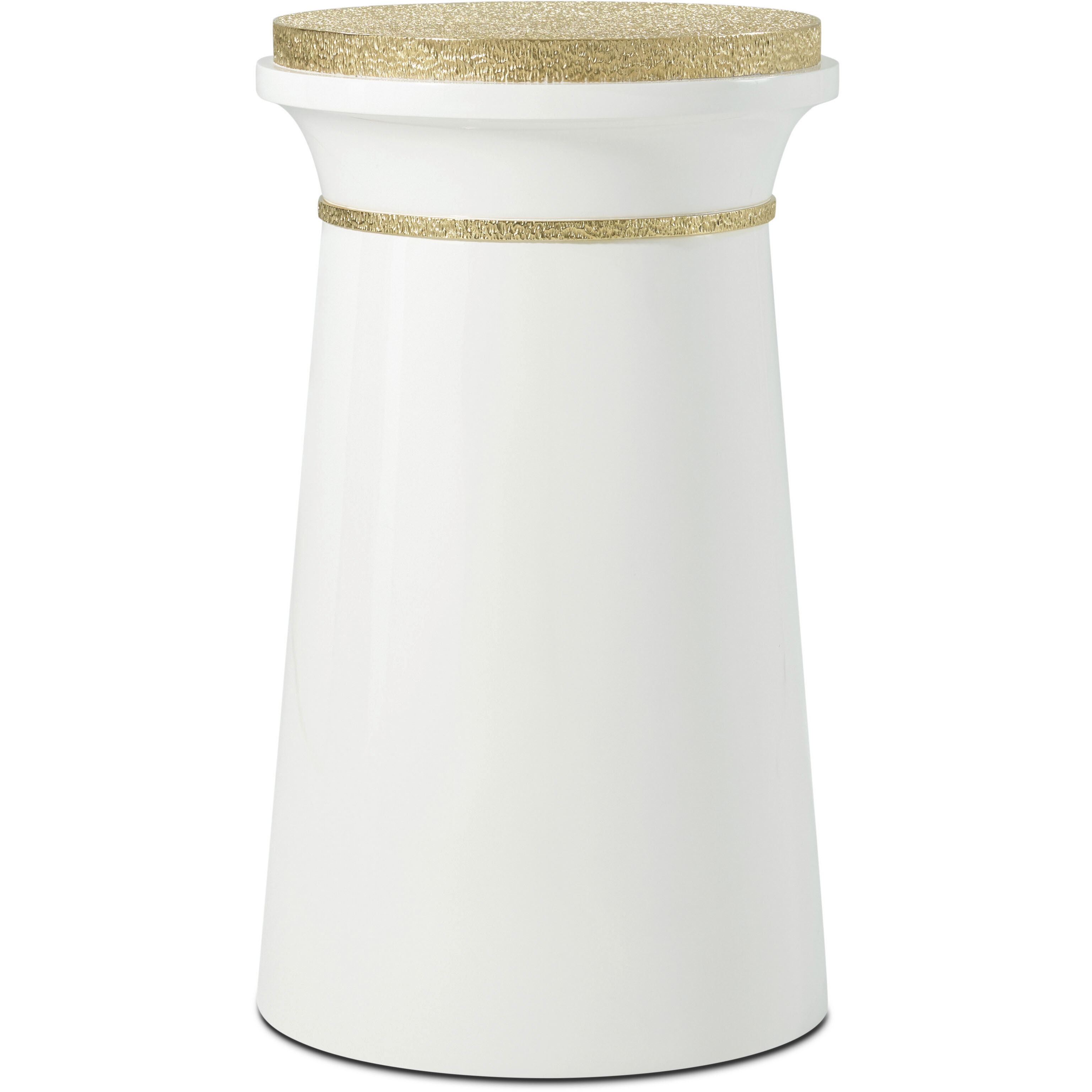 Judith Leiber Couture 24 X 14 inch Solstice / Polished Textured Brass Accent Table