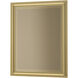 Rook 26.8 X 20.8 inch Modern Brass Mirror