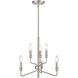Saginaw 6 Light 18 inch Satin Nickel Chandelier Ceiling Light
