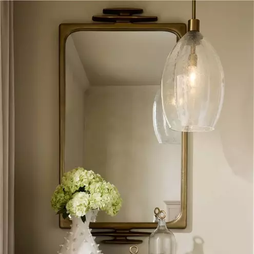 Hilary 1 Light 11 inch Vintage Brass Pendant Ceiling Light