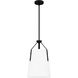 Faye 1 Light 11.25 inch Matte Black Mini Pendant Ceiling Light