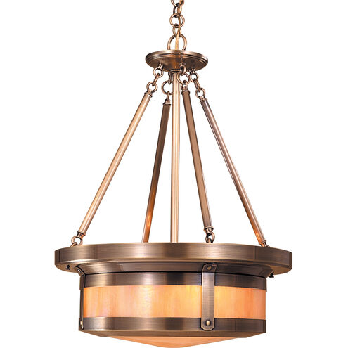 Berkeley 4 Light 19.38 inch Verdigris Patina Pendant Ceiling Light in White Opalescent