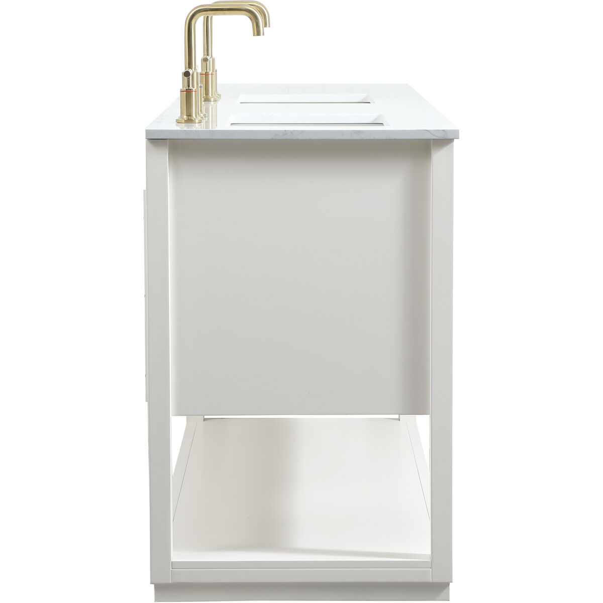 Larkin 60 X 22 X 34 inch White Vanity Sink Set