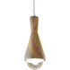 Radiance Collection - Erlen 1 Light 4.75 inch Harvest Yellow Slate and Polished Chrome Pendant Ceiling Light in Replaceable Bulb, White, Form+Finish+Function