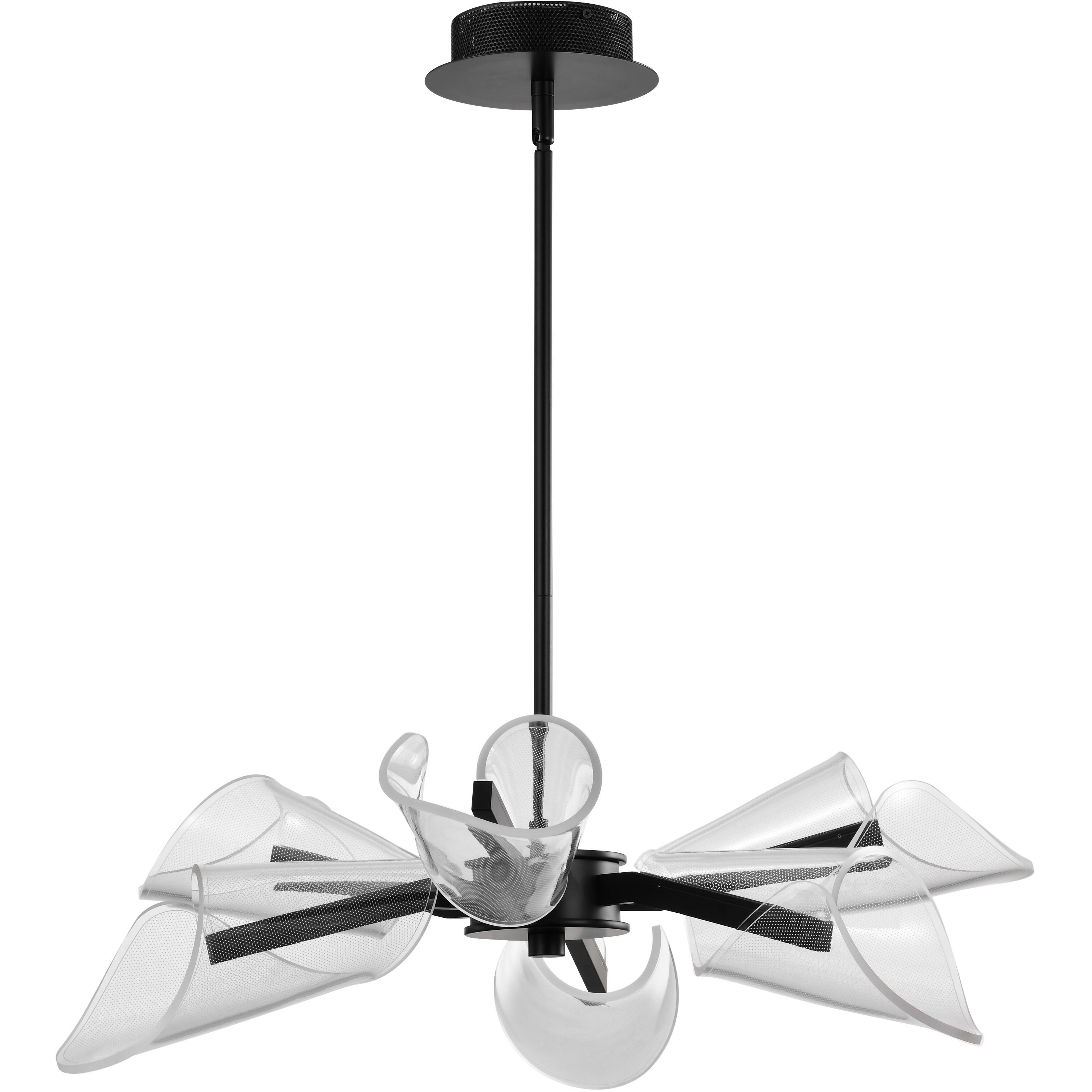 Sedona LED 28 inch Matte Black Chandelier Ceiling Light