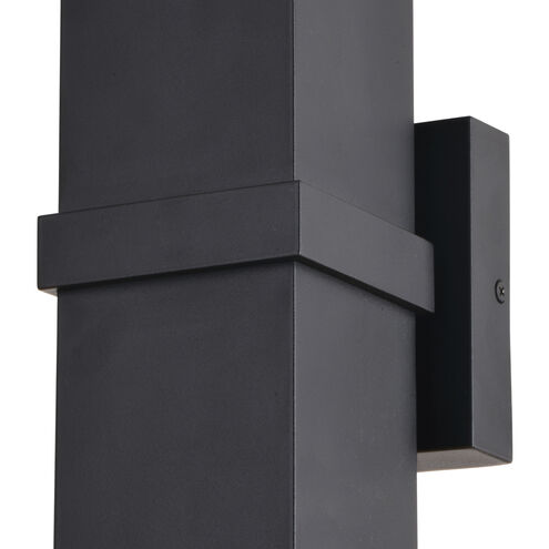 Lavage LED 14 inch Textured Black Outdoor Wall in 2