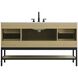 Lennox 60 X 34 inch Honey Brown Bathroom Vanity Cabinet
