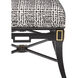 Scarlett Black/Gold Leaf Bench