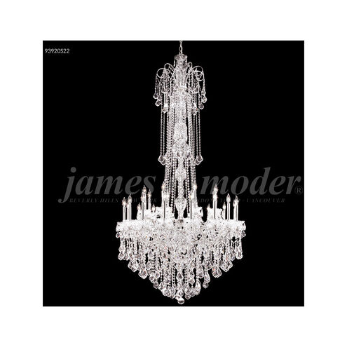 Maria Elena 24 Light 48 inch Silver Large Entry Crystal Chandelier Ceiling Light, Large