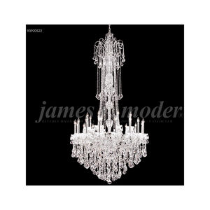 Maria Elena 24 Light 48 inch Silver Large Entry Crystal Chandelier Ceiling Light, Large