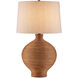 Susel 32.25 inch 150 watt Natural and Antique Brass Table Lamp Portable Light