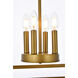Janet 4 Light 15 inch Brass Pendant Ceiling Light