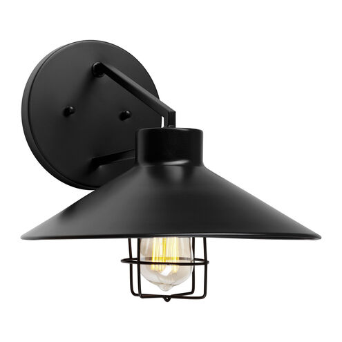 Signature 1 Light 12 inch Black Outdoor Wall Light